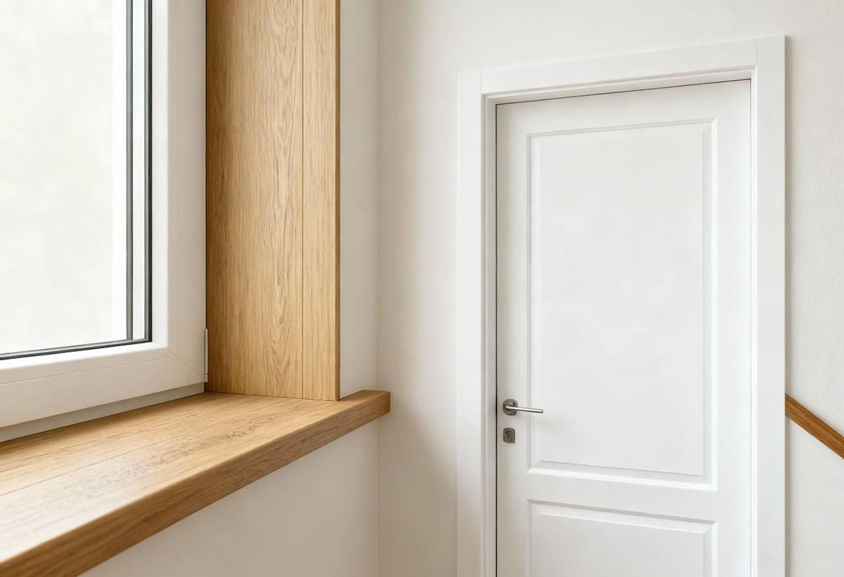 Оконные и дверные откосы из ламината